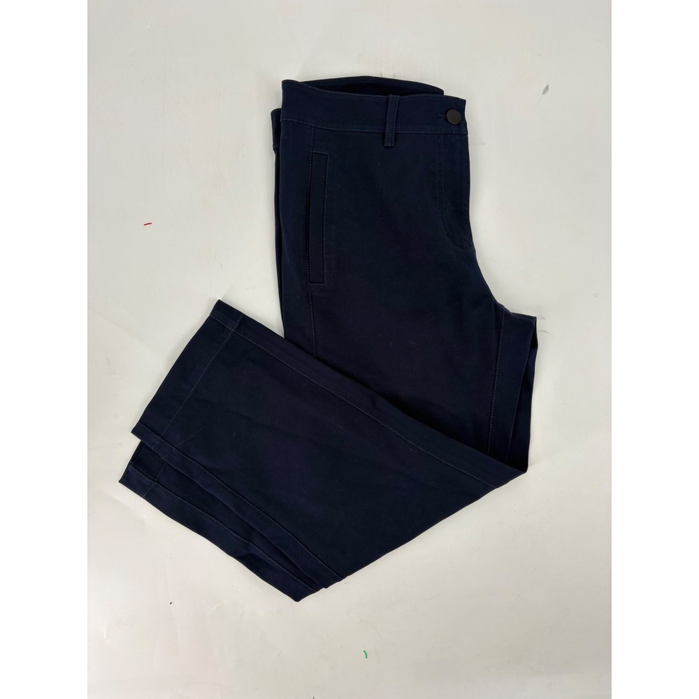 Eileen Fisher Navy Blue Organic Cotton Stretch Slim Ankle Pants XS